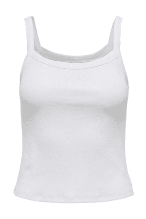 ONLVIRA SL RIB TOP  HVID