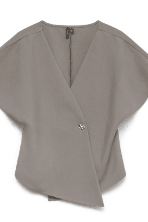 VMSMILLA SONJA SS V-NECK  MOON ROCK