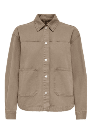 ONLLARA TWILL JACKET OTW SILVER MINK