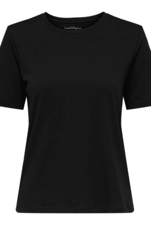 ONLHAPPY SS O-NECK TEE BLACK