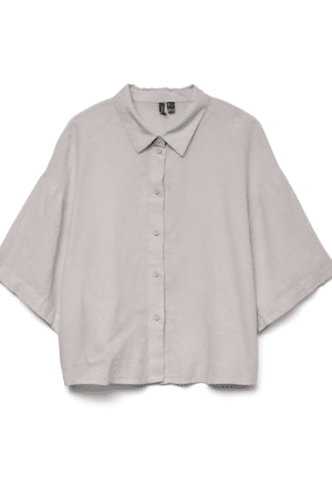 VMLINN 2/4 SHORT SHIRT WVN NOO MOON ROCK