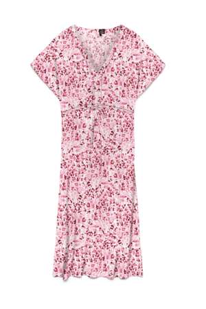 VMMENNY SS 7/8 KAFTAN WVN GA SNOW WHITE/PRISM PINK