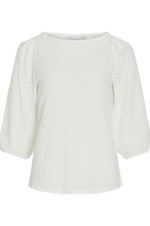 VIFRIMA BOAT NECK 3/4 TOP SNOW WHITE