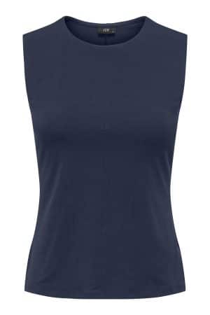 JDYAVA SL O NECK TOP BLACK IRIS