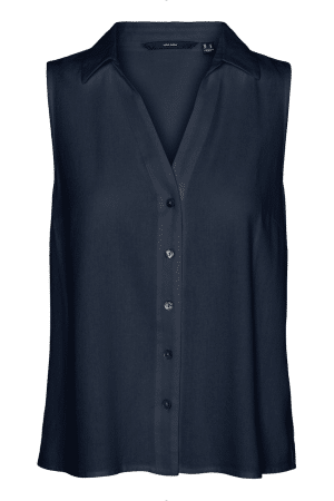 VMMYMILO SL V NECK SHIRT  NAVY BLAZER