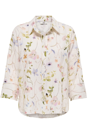 JDYVIOLA LIFE 3/4 SHIRT BLOMST PRINT