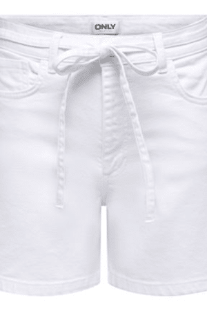 ONLGIANNA BELTED SHORTS AZG WHITE DENIM