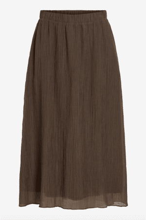 VIDANIRA HW MIDI SKIRT BRUN