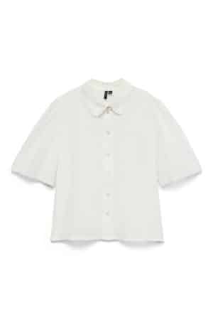 VMSIRI 2/4 SHIRT  SNOW WHITE