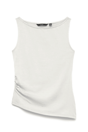 VMKIRA SL BOAT - NECK TOP JRS HVID