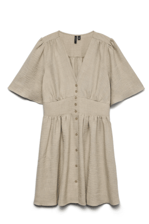 VMMRLANEY 2/4 SHORT DRESS NOOS BEIGE