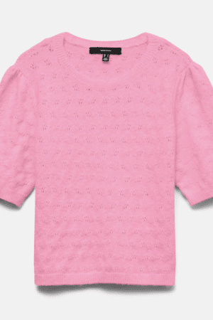 VMDOFFY STITCH 2/4 O-NECK  PRISM PINK