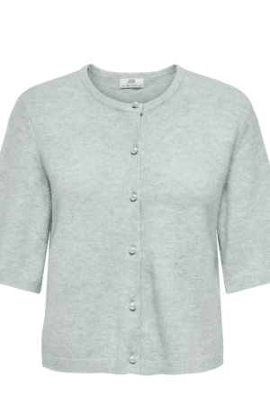 JDYRUE LIFE 2/4 PEARL CARDIGAN GRAY MIST/MELANGE