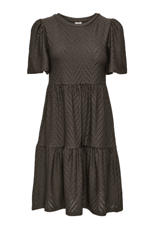 JDYCARLA CATHINKA S/S DRESS CHOCOLATE