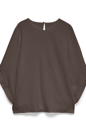 VMALVA 3/4 O-NECK TOP CHOCOLATE MARTINI