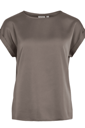 VIELLETTE S/S SATIN TOP FALCON