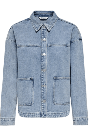 ONLLARA LS DNM SHACKET GUA  LIGHT BLUE DENIM
