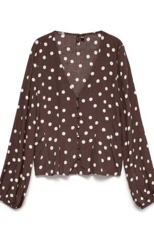 VMELISA LS V-NECK CHOCOLATE MARTINI
