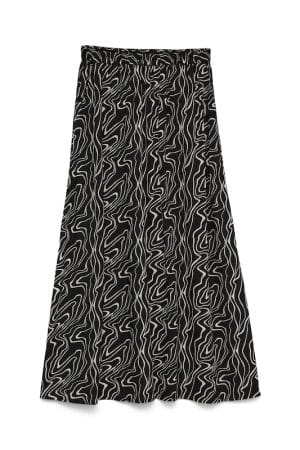 VMEASY JOY MAXI SLIT SKIRT WVN BLACK/DANA