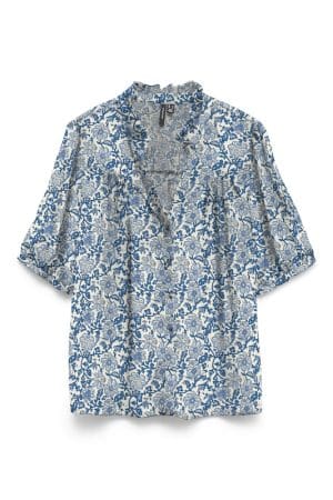 VMEASY JOY 2/4 V-NECK FRILL TO BIRCH/DANI