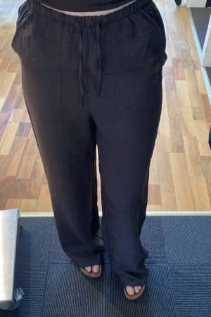 VMMELANEY HW LOOSE PANT CHOCOLATE