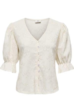 JDYJAKOBE 2/4 LACE TOP CREME