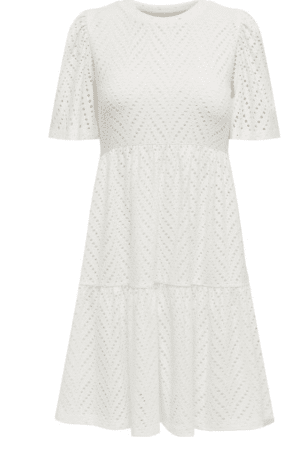 JDYCARLA CATHINKA S/S DRESS HVID