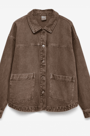 VMJAMIE LS DENIM CHACKET  COCOA BROWN