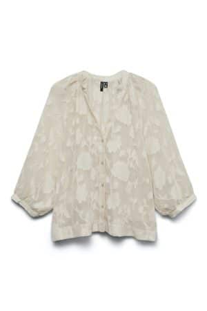 VMTHURSDAY 3/4 V-NECK SHIRT CHOCOLATE
