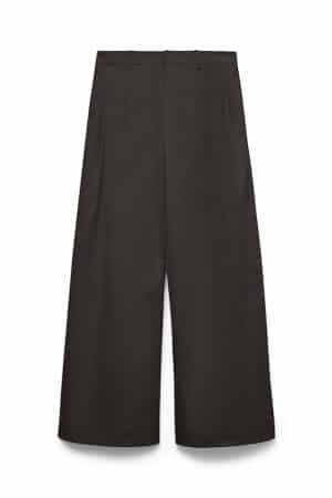 VMMENG MW CRINKLED WIDE PANT CHOCOLATE