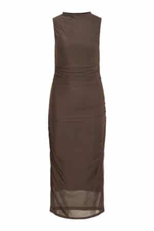 VIFUNDA SHA FUNNELNECK S/L DRE COFFEE BEAN