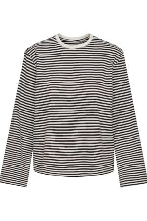 ONLFREJA STRIPE L/S WIDE SLEEV COFFEE BEAN/CLOUD DANC