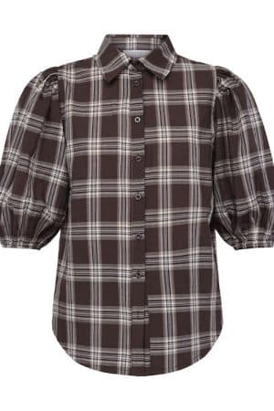 ELLA-SH90 BROWN CHECK