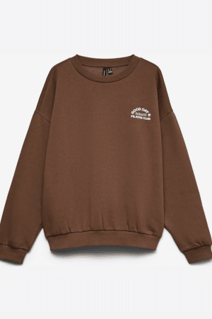 VMADINE URSULA LS SWEAT BOX COCOA BROWN