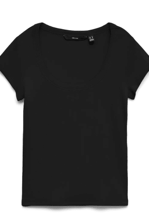 VMCHLOE CS SHORT U-NECK  BLACK