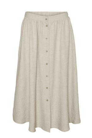 VMMELANEY HW BUTTON CALF SKIRT BEIGE