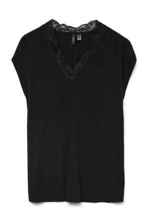 VMBELLA SL LACE TOP  SORT