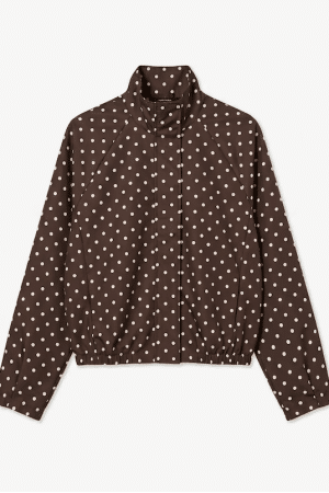 VMKAYLA HIGH NECK JACKET  CHOCOLATE