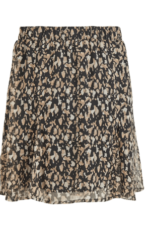 VIFALIA HW SHORT SKIRT BLACK/LEO