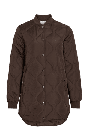 VITATE L/S QUILT JAVKET  COFFEE BEAN