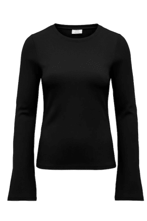 JDYMATI L/S O-NECK TOP  SORT