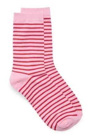 VMSCARLET STRIPE SOCKS PINK