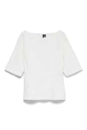 VMBJORK SS BOATNECK TOP JRS SNOW WHITE