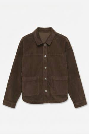 VMJAMIE LS CORDUROY SHACKET MI CHOCOLATE