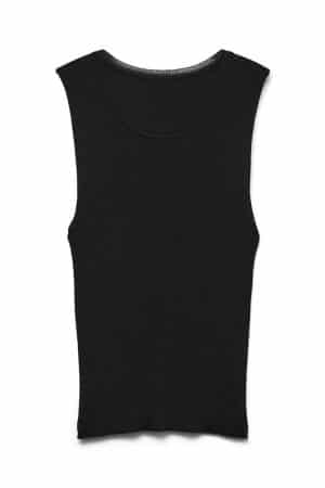 VMEYMA SL O-NECK TOP  SORT