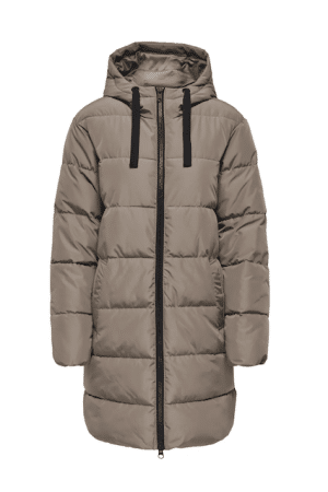 ONLCLAIR PUFFER HOOD COAT WALNUT