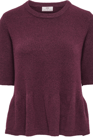 JDYBRILLIANT LIFE S/S KNIT WINDSOR WINE