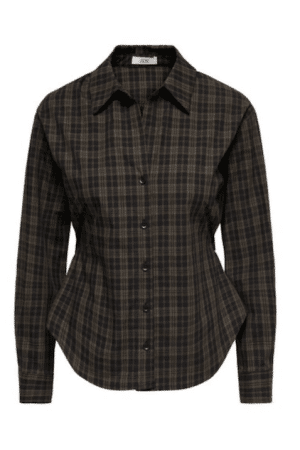 JDYWILMA L/S SHIRT WVN COFFEE BEAN