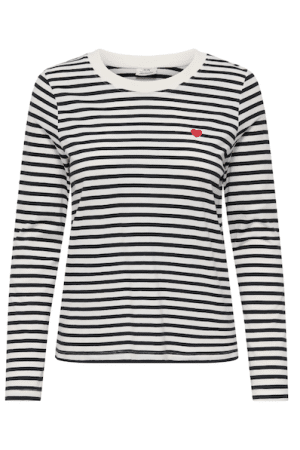 JDYPISA L/S PRINT TOP JRS NOOS CLOUD DANCER