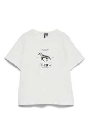 VMBILDA ANITA SS TOP BOX JRS SNOW WHITE